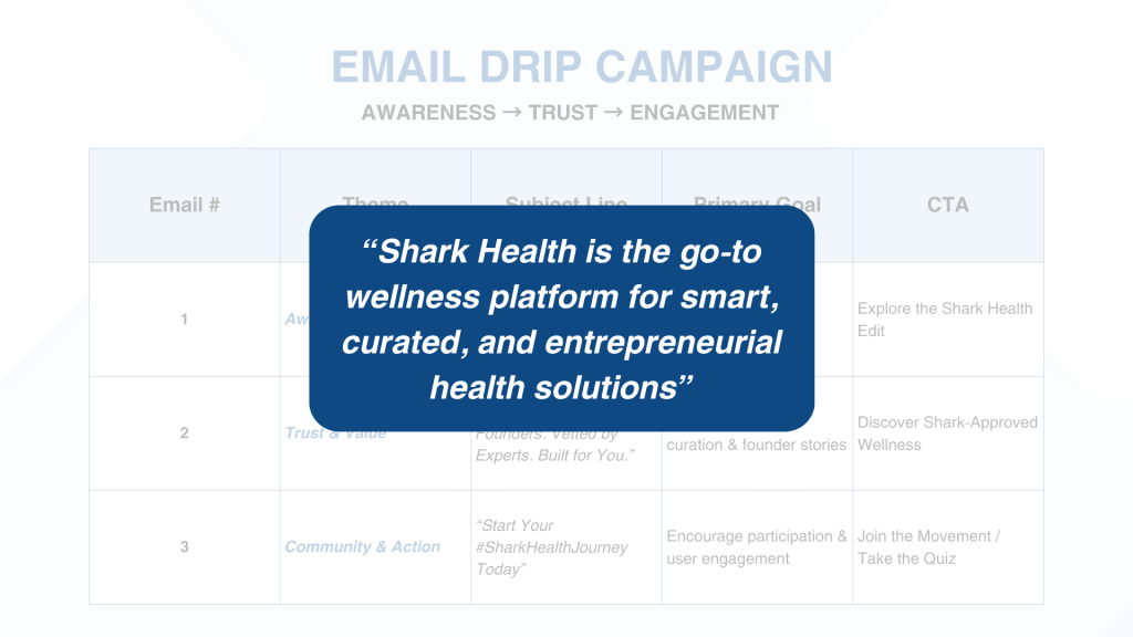 Shark Health Marketing Strategy - slide 16