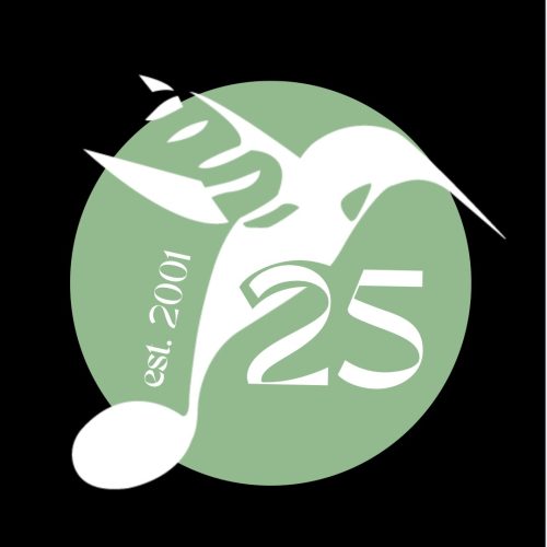HUM 25th anniversary logo
