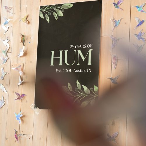 25 Years of HUM poster on display