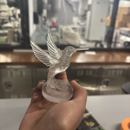 Finished hummingbird trophy
