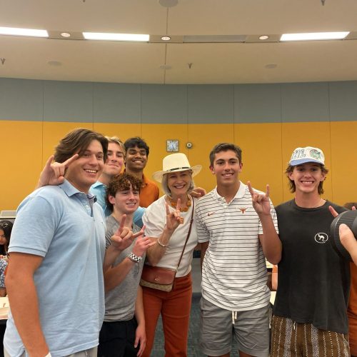 McCombs students group photo