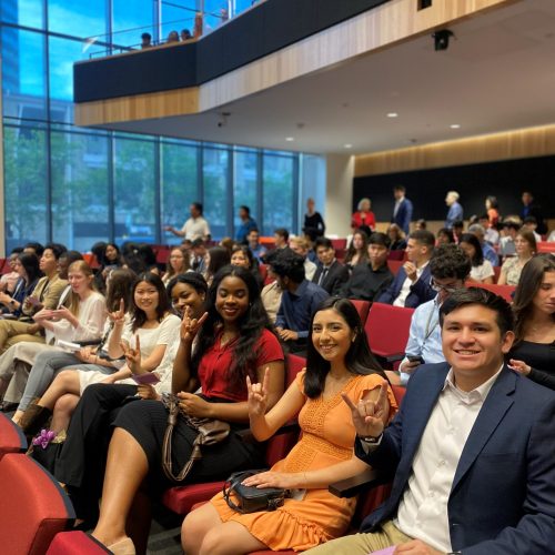 McCombs auditorium audience